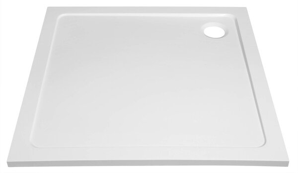 Aqualine Aqualine, TECMI öntött márvány kád, négyzet alakú 70x70cm, fehér, PQ007