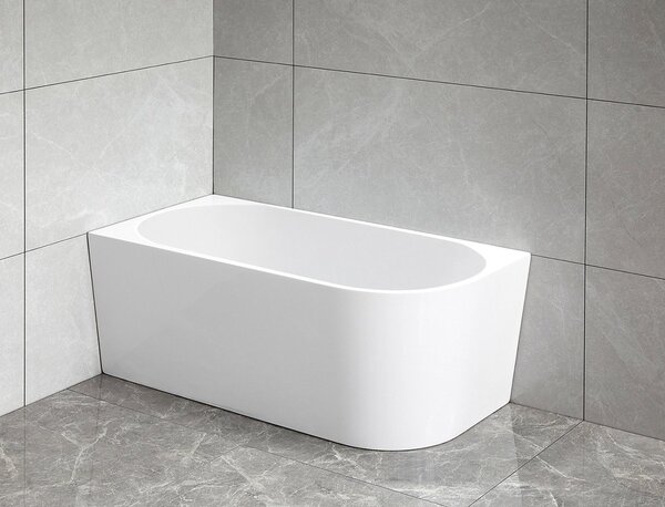 Aqualine Aqualine, TIBERA L sarok állókád 140x70cm, fehér, E1066