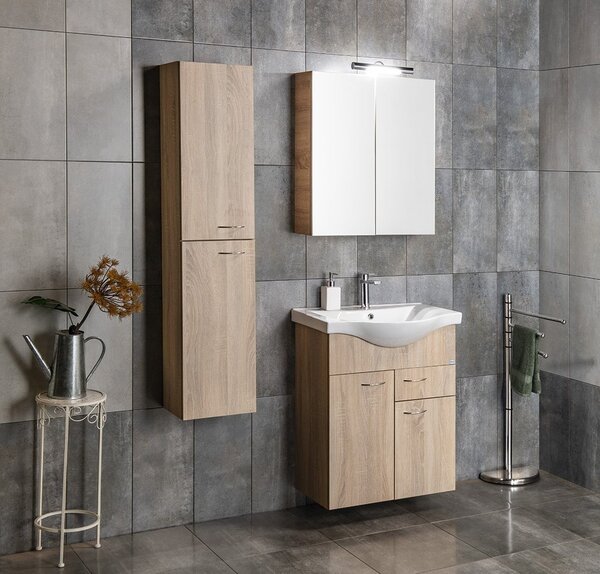 Aqualine Aqualine, KERAMIA FRESH mosdószekrény 51,1x74x34cm, fehér, 50057