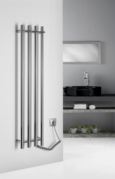 Sapho Sapho, PAPINADO elektromos törölközőszárító, 263x1200mm, 85W, króm, ER750