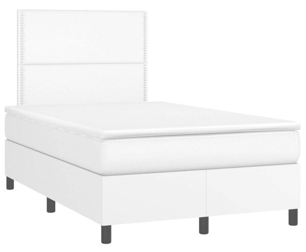 VidaXL LED-es Ágy - Műbőr - 120x200 cm