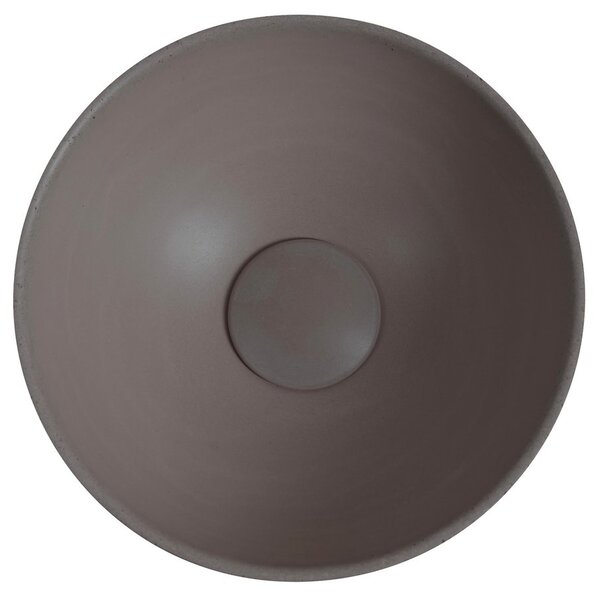 Sapho Sapho, MINOR beton munkalap mosogató, átmérő 26 cm, sötétbarna, MR26015