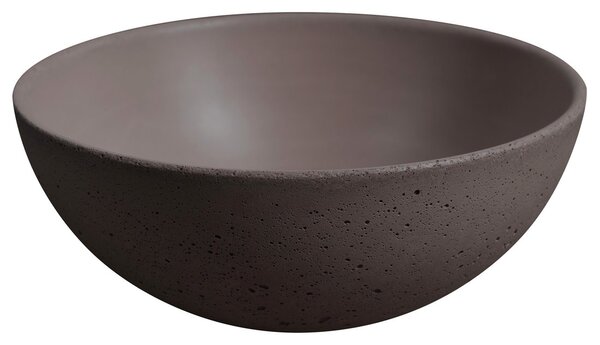 Sapho Sapho, MINOR beton munkalap mosogató, átmérő 26 cm, sötétbarna, MR26015
