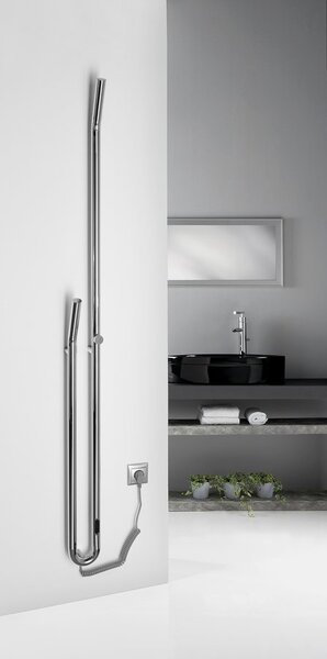 Sapho Sapho, DUOPASSO elektromos törülközőszárító időzítővel, 122x1700mm, 45 W, króm, ER730