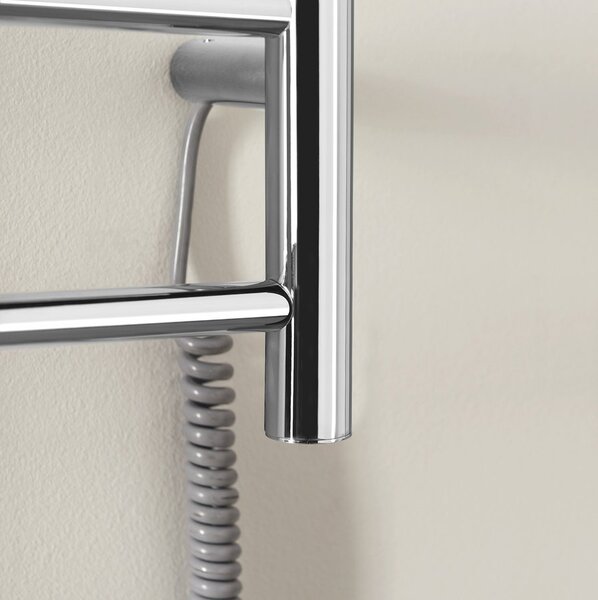 Sapho Sapho, REDONDO elektromos törölközőszárító, kerek, 500x900 mm, 75 W, polírozott rozsdamentes acél, ER220V