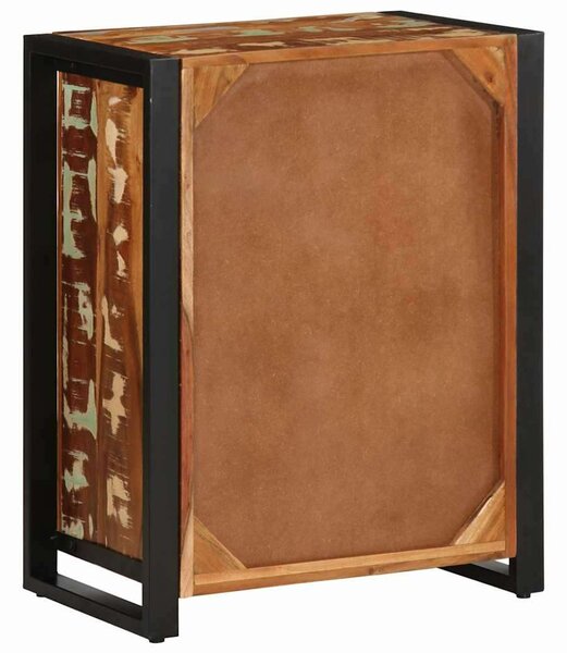 VidaXL Tálaló többszínű 55x35x70 cm Tömör fa újrahasznosított
