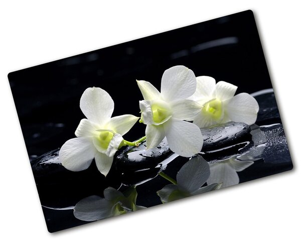 Üveg vágódeszka Orchidea