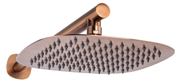 Invena Trend, rejtett zuhanygarnitúra esővel és kézi fejjel, rézmatt, INV-BS-02-014-V