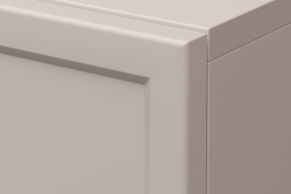 Lorini éjjeliszekrény fiókkal 45 cm - kasmír / fekete T-bar fogantyú
