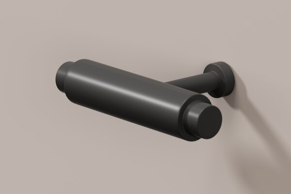 Lorini éjjeliszekrény fiókkal 45 cm - kasmír / fekete T-bar fogantyú