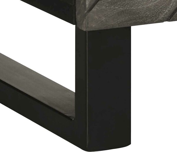 VidaXL Sideboard Fekete 60x33x75 cm tömörfa Mango
