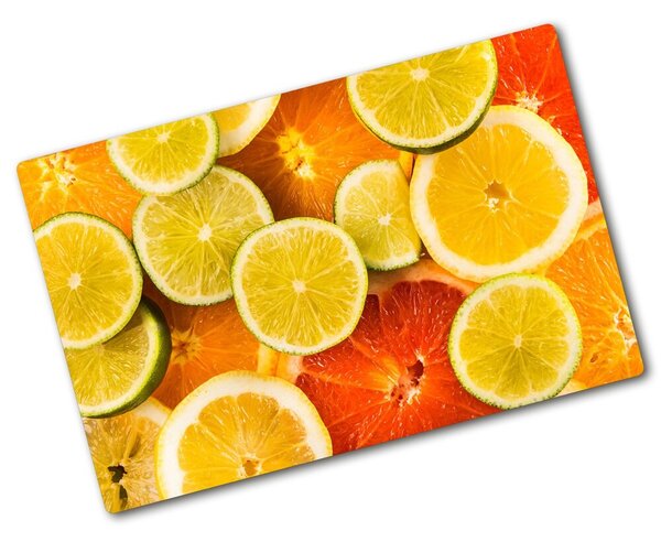 Edzett üveg vágódeszka Citrusfélék
