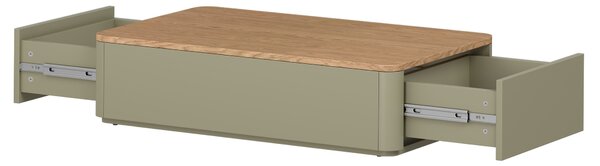 Elivo dohányzóasztal 100 cm fiókokkal - eukaliptusz / baltic dune tölgy