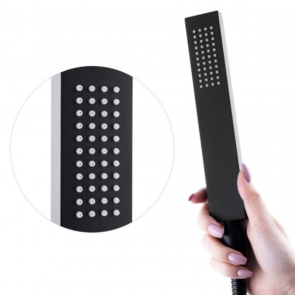 Erga Enzo, szabadon álló kádcsaptelep h-1090, fekete matt, ERG-YKA-BS.ENZO-BLK