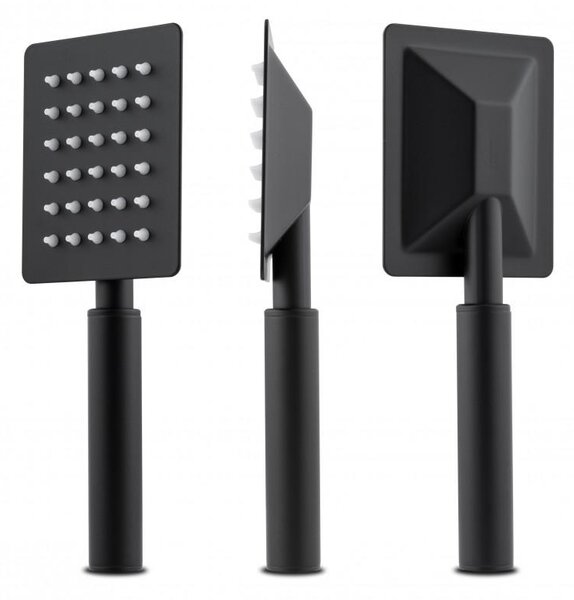 Erga Dual, rejtett zuhanygarnitúra esőfejjel 30x30 cm, i-BOX beépítési rendszer, matt fekete, ERG-YKA-BP.DUAL30-BLK