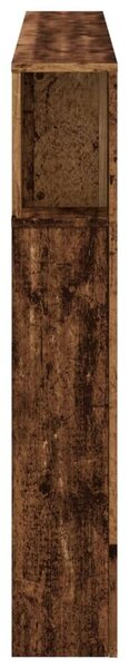 VidaXL antik fa színű szerelt fa LED-es fejtámla 160x18,5x103,5 cm
