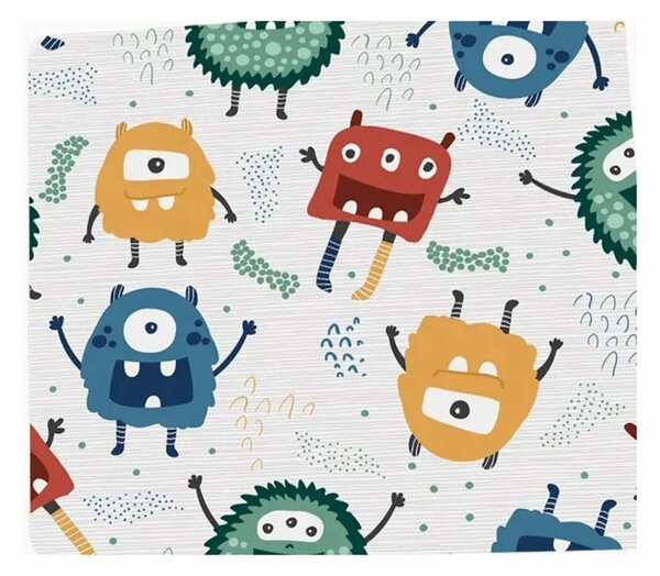 GINGER HOME Gyermekágy 140x70 cm oldalsó védelemmel – MONSTER Faágy, 18 hónapos kortól