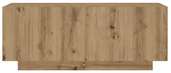 VidaXL kézműves tölgy szerelt fa TV-szekrény LED-ekkel 200x35x40 cm