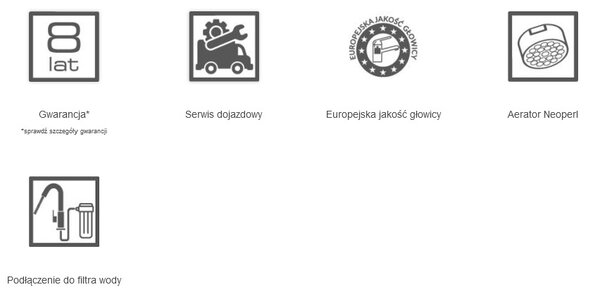 Laveo Claro, mosogató csaptelep vízszűrővel h-412, króm, LAV-BAK_098D
