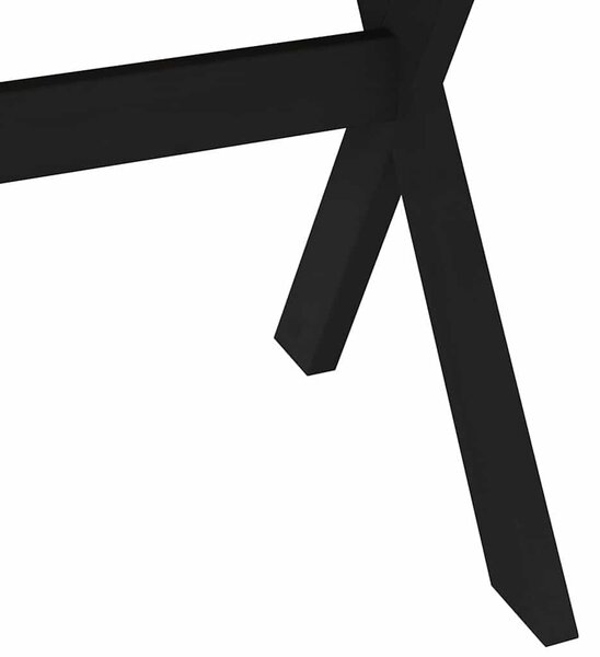 VidaXL Étkezőasztal NOAIN X alakú lábak 180x90x75 cm tömör fa fenyőfa
