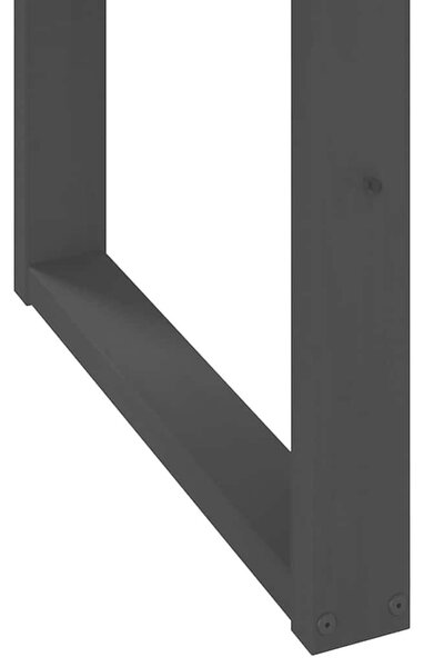 VidaXL Étkezőasztal NOAIN U alakú lábak 160x90x75 cm tömör fa fenyőfa