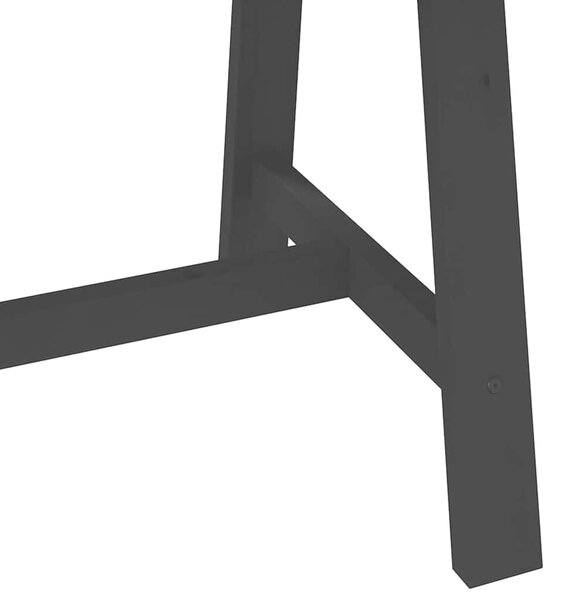 VidaXL Étkezőasztal NOAIN A alakú lábak 180x90x75 cm tömör fa fenyőfa