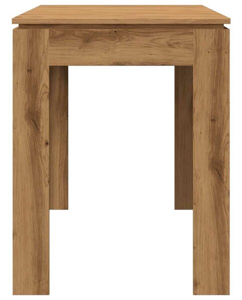 VidaXL Étkezőasztal kézműves tölgy 120x60x76 cm műszaki fa