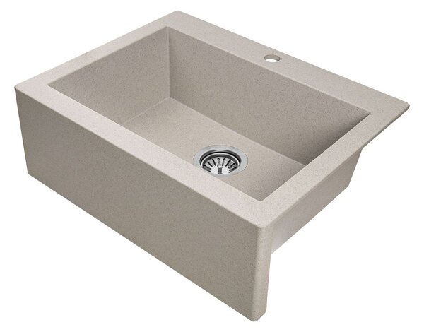 Laveo Komodo, 1 kamrás gránit mosogató 586x490x221 mm, bézs, LAV-SBK_410A