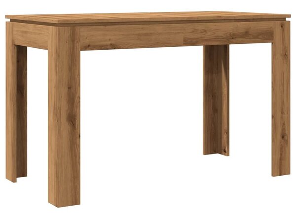 VidaXL Étkezőasztal kézműves tölgy 120x60x76 cm műszaki fa