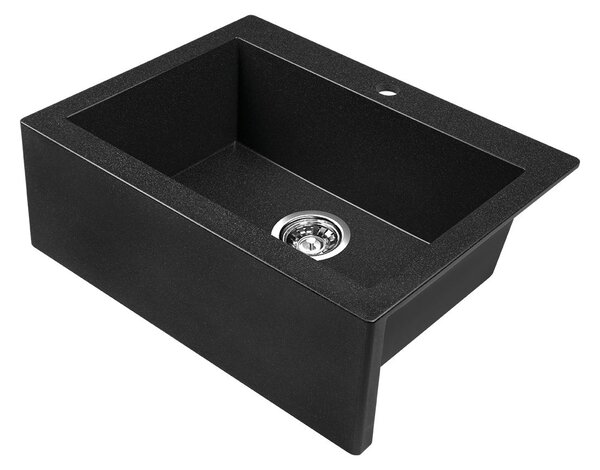 Laveo Komodo, 1 kamrás gránit mosogató 586x490x221 mm, szürke, LAV-SBK_510A