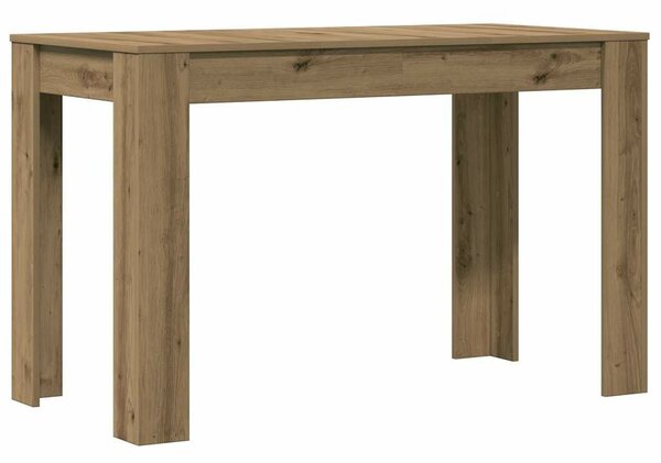 VidaXL Étkezőasztal kézműves tölgy 120x60x76 cm műszaki fa