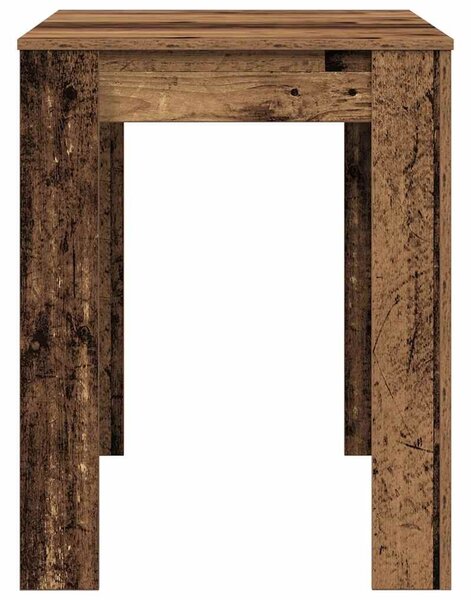 VidaXL Étkezőasztal régi fa 120x60x76 cm műszaki fa