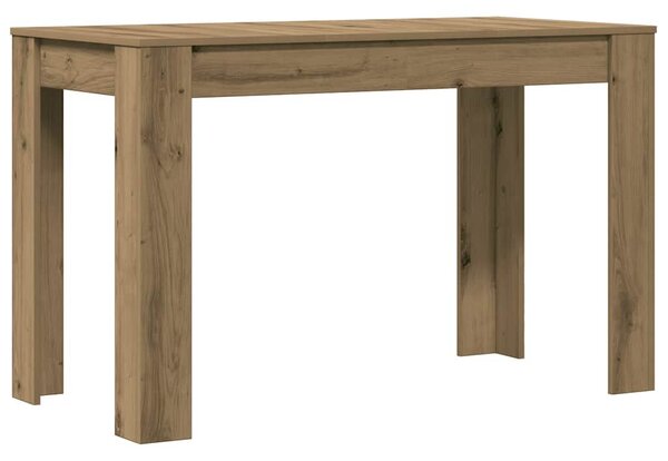 VidaXL Étkezőasztal kézműves tölgy 120x60x76 cm műszaki fa