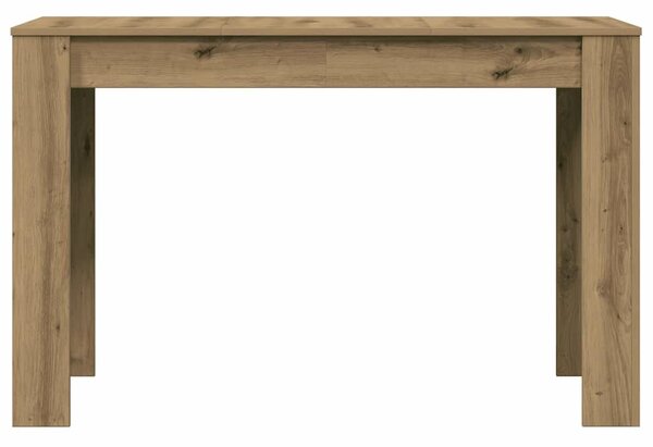 VidaXL Étkezőasztal kézműves tölgy 120x60x76 cm műszaki fa
