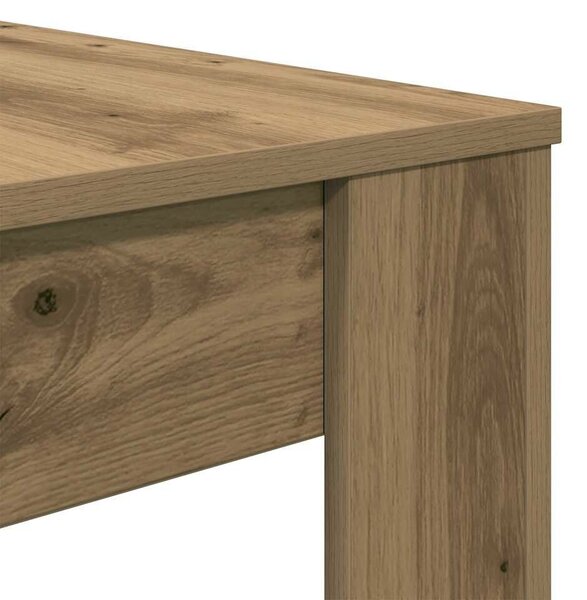 VidaXL Étkezőasztal kézműves tölgy 120x60x76 cm műszaki fa
