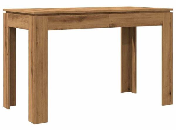 VidaXL Étkezőasztal kézműves tölgy 120x60x76 cm műszaki fa