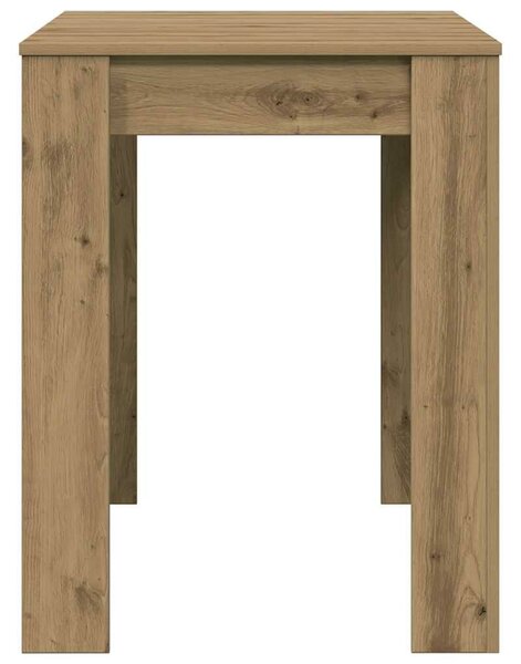 VidaXL Étkezőasztal kézműves tölgy 120x60x76 cm műszaki fa
