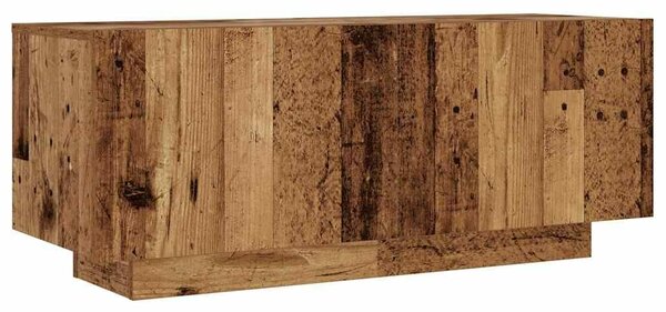 VidaXL antik fa színű szerelt fa TV-szekrény LED-ekkel 100x35x40 cm