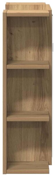 VidaXL Fürdőszobai tükörszekrény Artisan Oak 80x20,5x64 cm Gépelt fa
