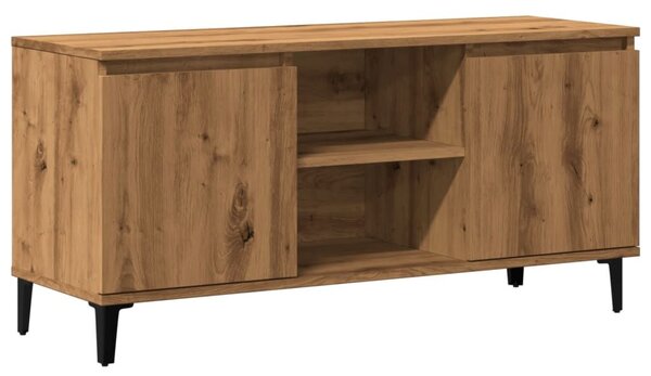 VidaXL kézműves tölgy színű szerelt fa TV-szekrény 102x35x50 cm
