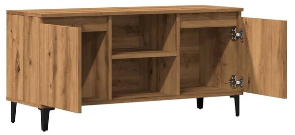 VidaXL kézműves tölgy színű szerelt fa TV-szekrény 102x35x50 cm