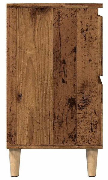VidaXL antik fa színű szerelt fa mosdószekrény 80 x 33 x 60 cm
