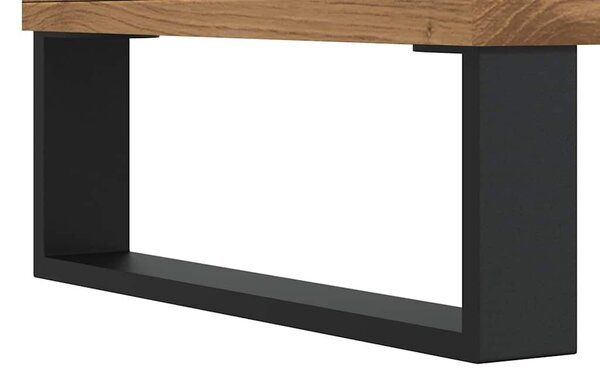 VidaXL kézműves tölgy színű szerelt fa TV-szekrény 100x35x55 cm