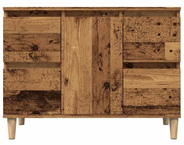 VidaXL antik fa színű szerelt fa mosdószekrény 80 x 33 x 60 cm