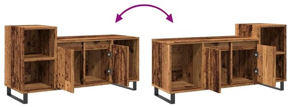 VidaXL antik fa színű szerelt fa TV-szekrény 100x35x55 cm