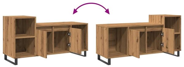 VidaXL kézműves tölgy színű szerelt fa TV-szekrény 100x35x55 cm