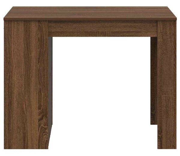 VidaXL íróasztal fiókkal polccal barna tölgy 102x62x77,5 cm gépelt fa