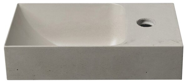 Sapho Sapho, PICCOLINO beton mosogató 30,8x17cm, csaptelep jobb, homok, PK30514