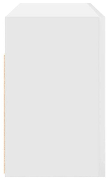 VidaXL fehér szerelt fa fali fürdőszobaszekrény 80x25x40 cm