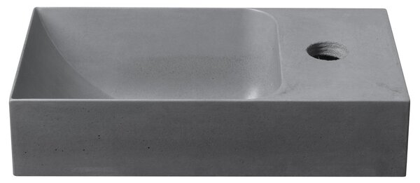 Sapho Sapho, PICCOLINO beton mosogató 30,8x17cm, csaptelep jobbos, szürke, PK30517